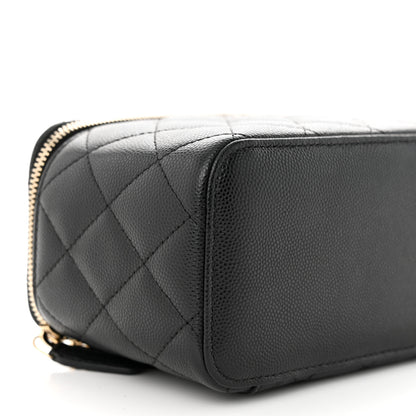 Chanel Caviar Quilted Small Vanity Case With Chain Black 9 of 11
