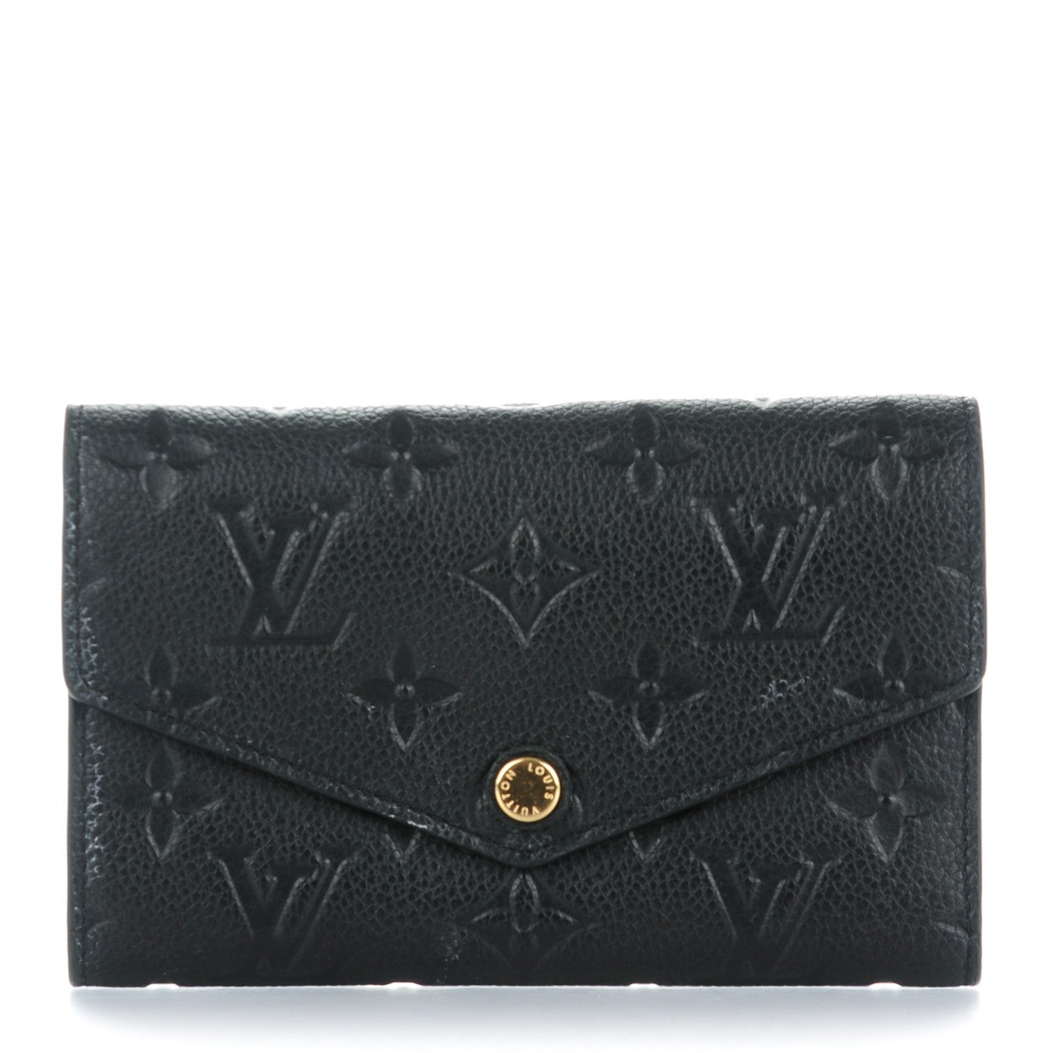 Louis Vuitton Empreinte Compact Curieuse Wallet Black 1 of 7