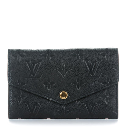 Louis Vuitton Empreinte Compact Curieuse Wallet Black 1 of 7