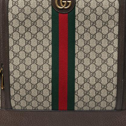 Gucci GG Supreme Monogram Web Medium Savoy Trolley Beige Ebony 7 of 13
