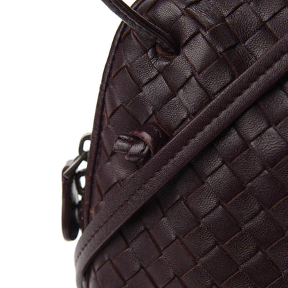 Bottega Veneta Nappa Intrecciato Nodini Crossbody Messenger Aubergine 10 of 10