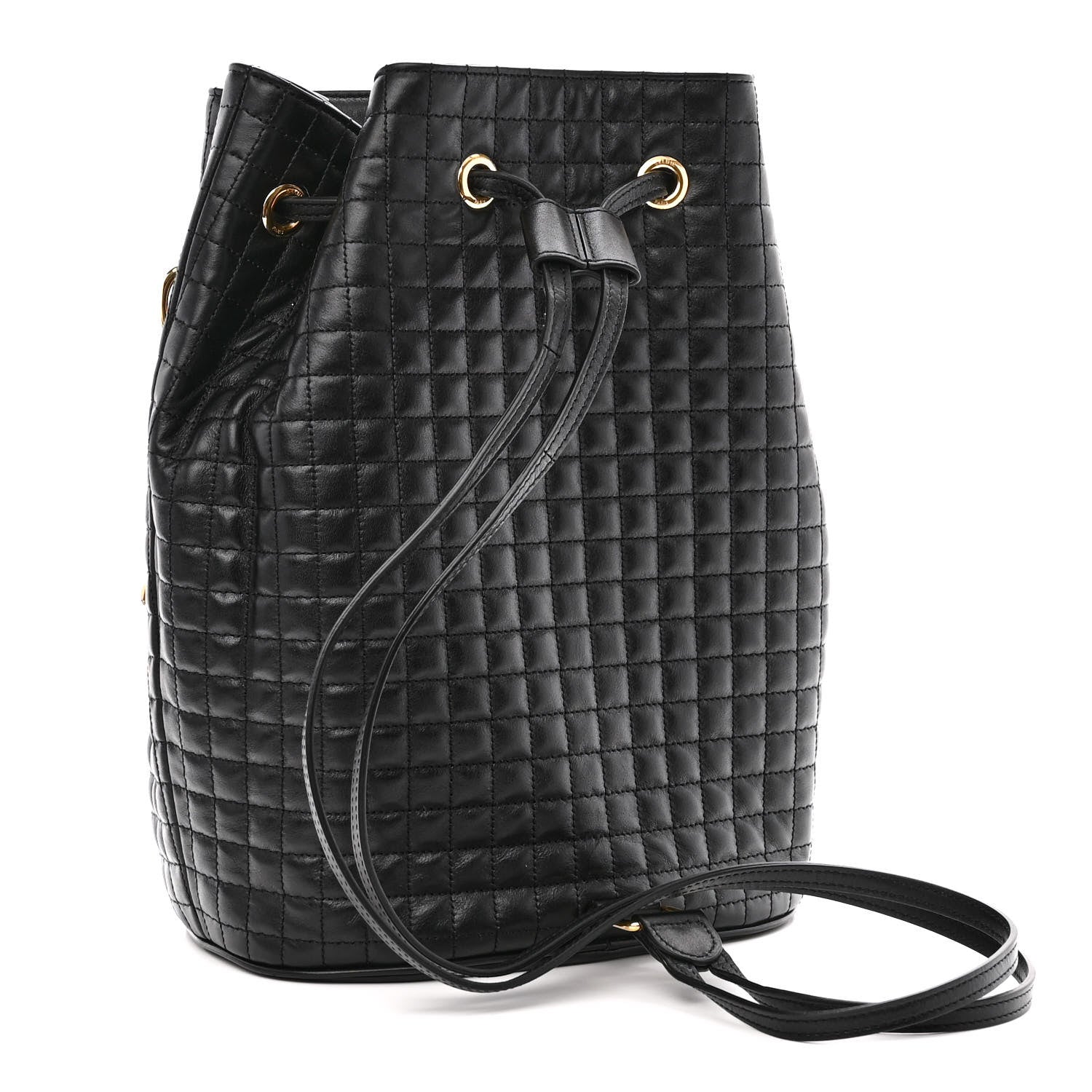 Celine Calfskin Quilted Small C Backpack Black 3 of 10