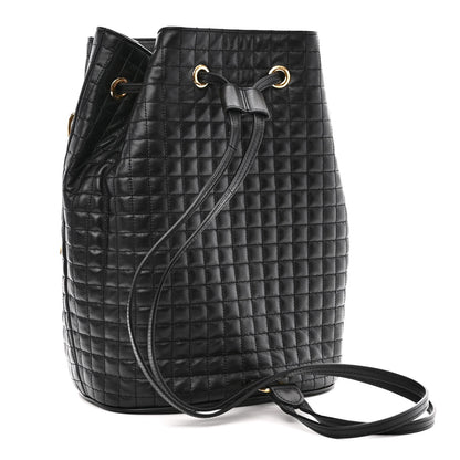 Celine Calfskin Quilted Small C Backpack Black 3 of 10