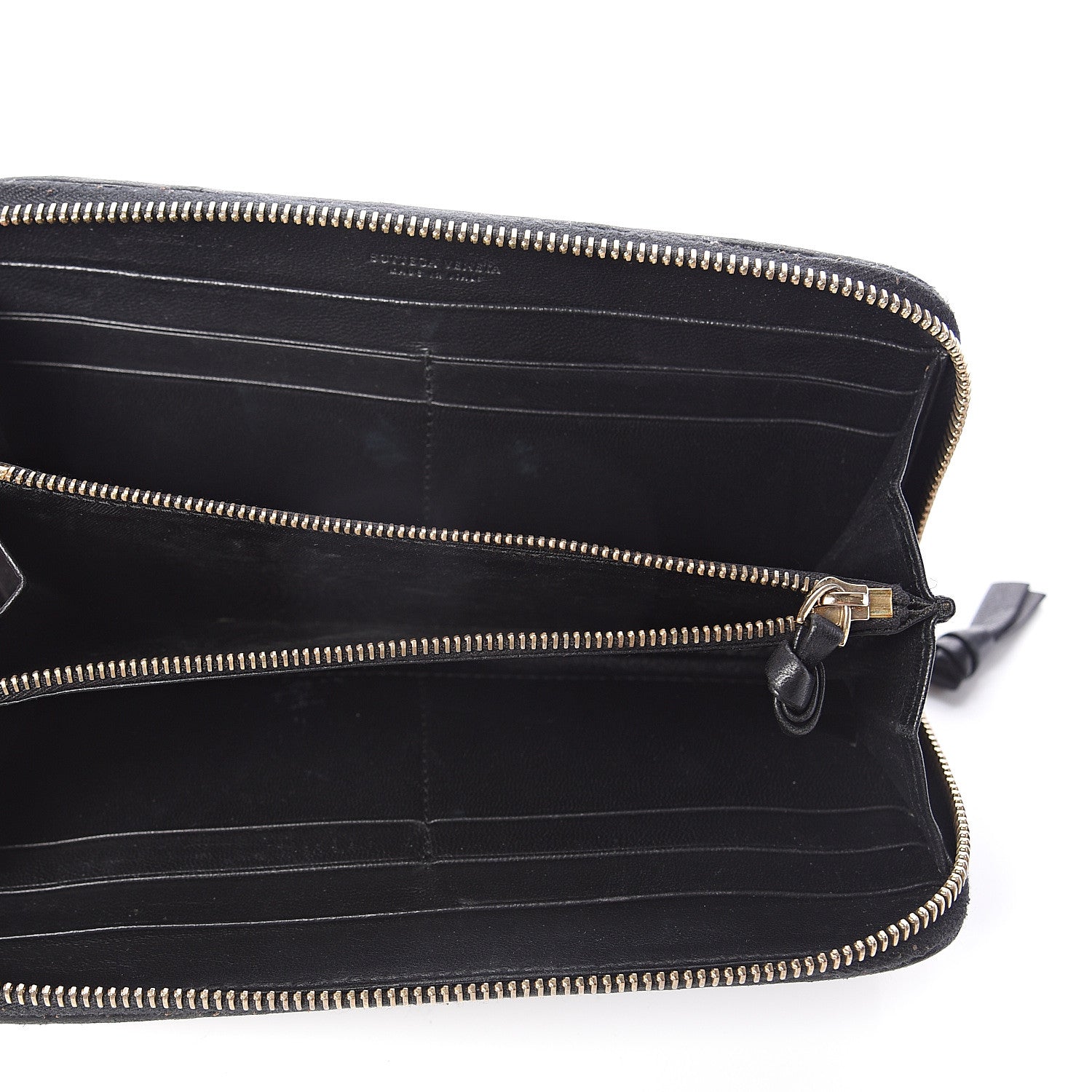 Bottega Veneta Nappa Intrecciato Zip Around Wallet Black 4 of 5