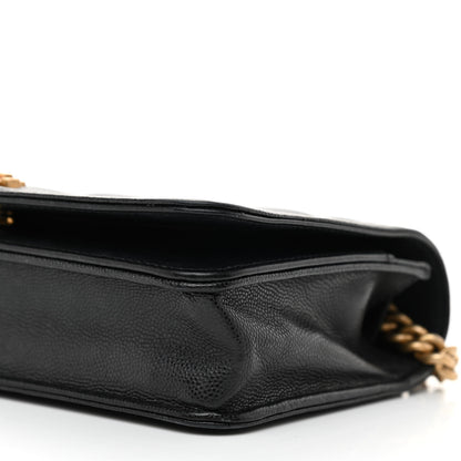 Chanel Caviar Quilted Boy Wallet On Chain WOC Black 11 of 12