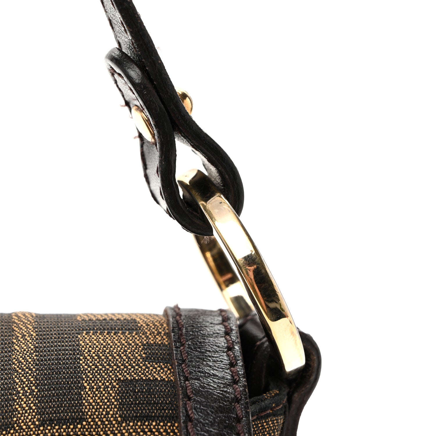 Fendi Zucca Small Chef Shoulder Bag Tobacco 11 of 11
