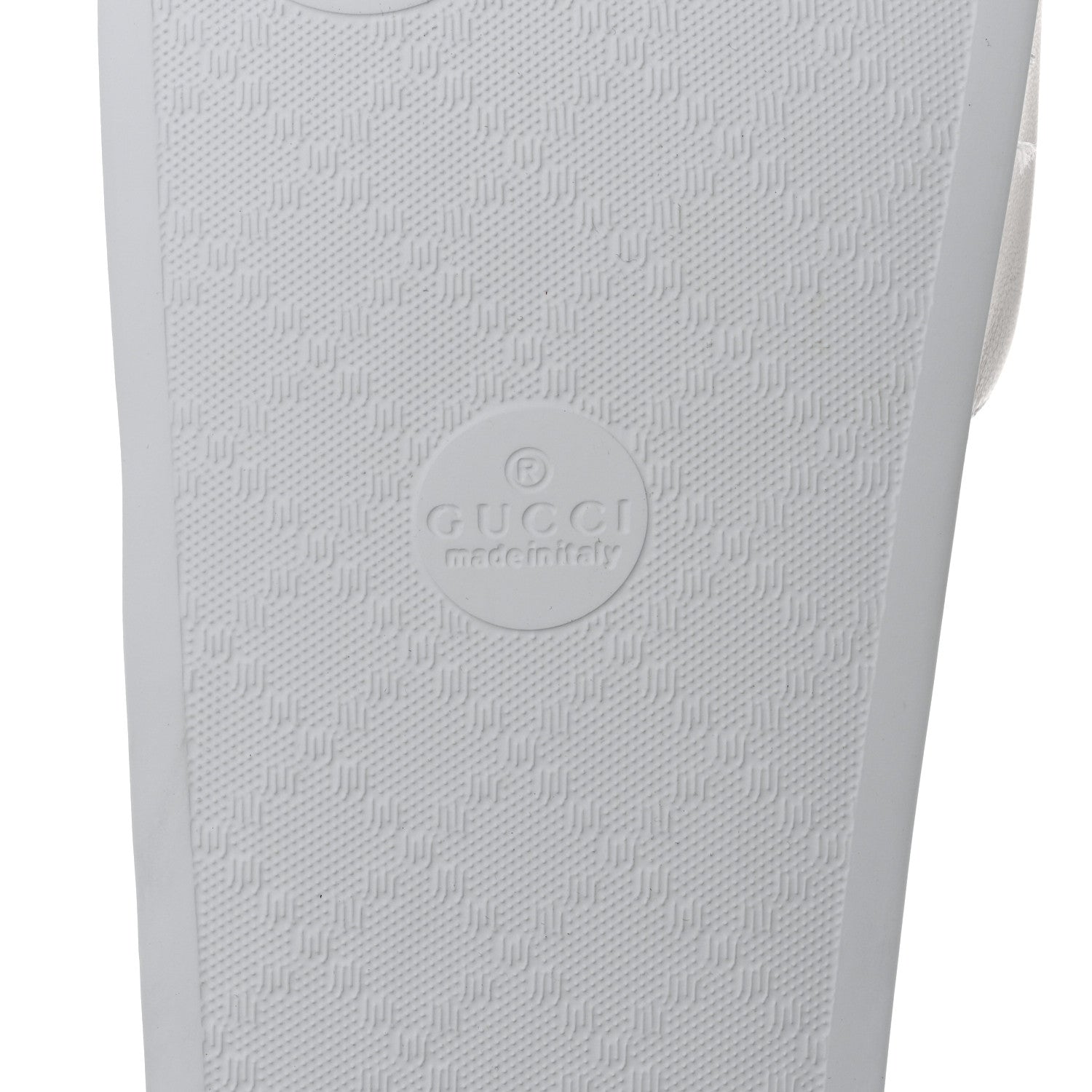 Gucci Nappa Miro Soft Calfskin Interlocking G Mens Slide Sandals 9 Great White Hibiscus Red 5 of 7