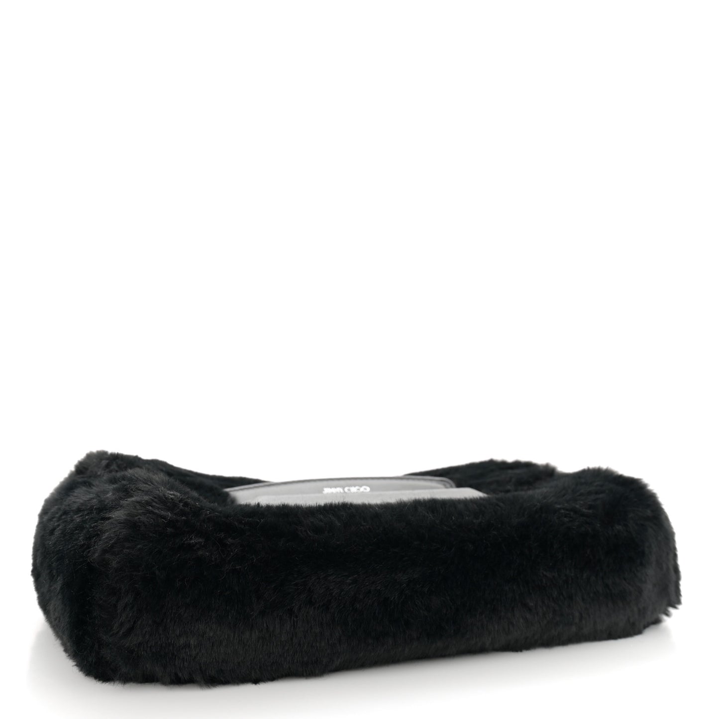 Faux Fur Carolina Chain Shoulder Bag Black