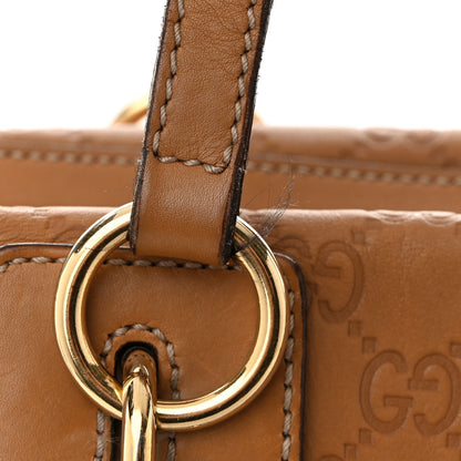 Gucci Guccissima Medium GG Charm Satchel Brown 11 of 11