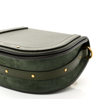 Chloe Calfskin Suede Small Nile Bracelet Bag Forest Green 10 of 11