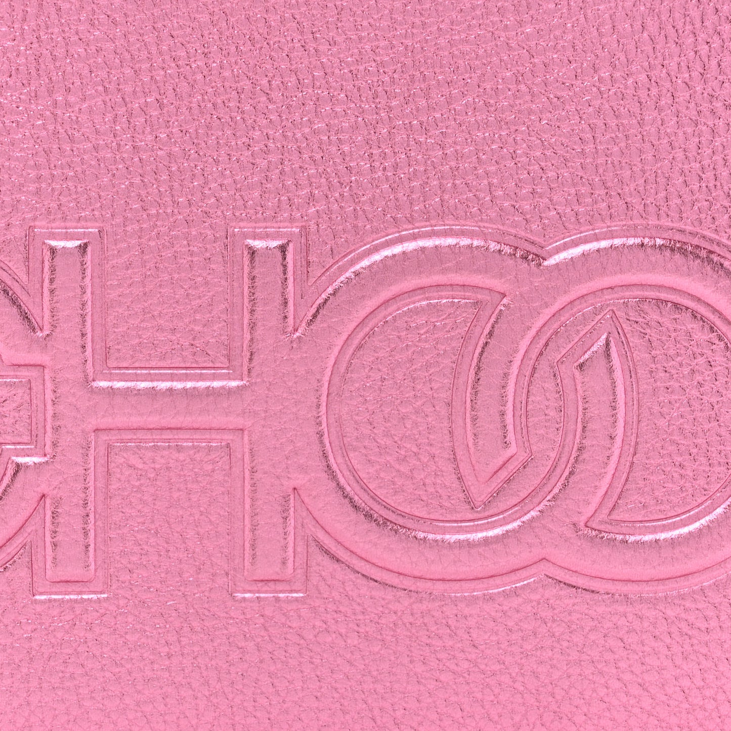 Metallic Calfskin Logo Camera Bag Peony