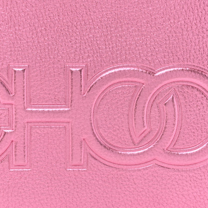 Jimmy Choo Metallic Calfskin Logo Camera Bag Peony 7 of 11