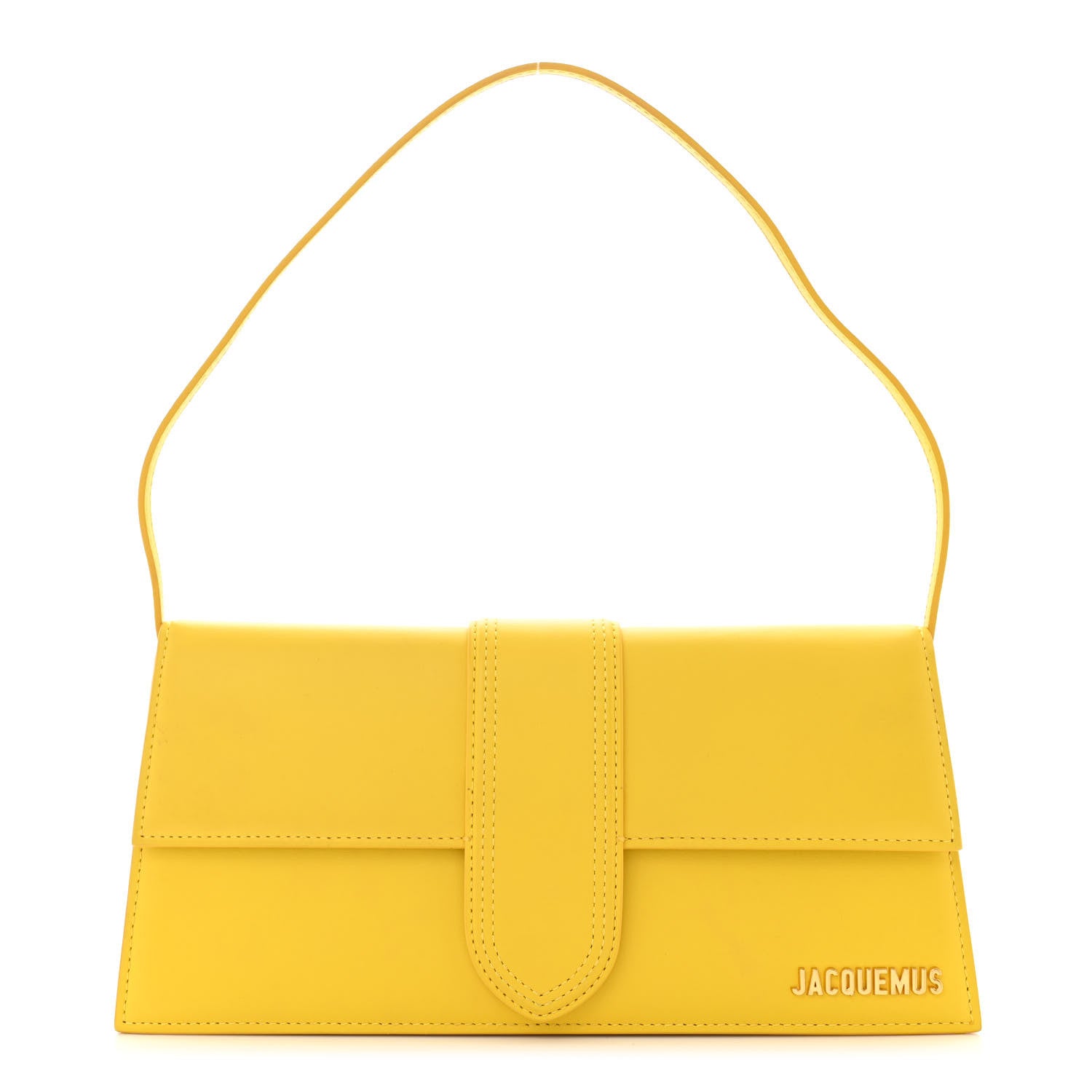 Jacquemus Smooth Calfskin Le Bambino Long Flap Yellow 1 of 12
