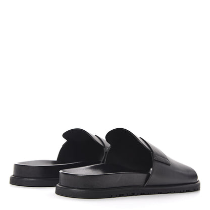 Hermes Calfskin Mens Vigo Sandals 45 Black 4 of 9