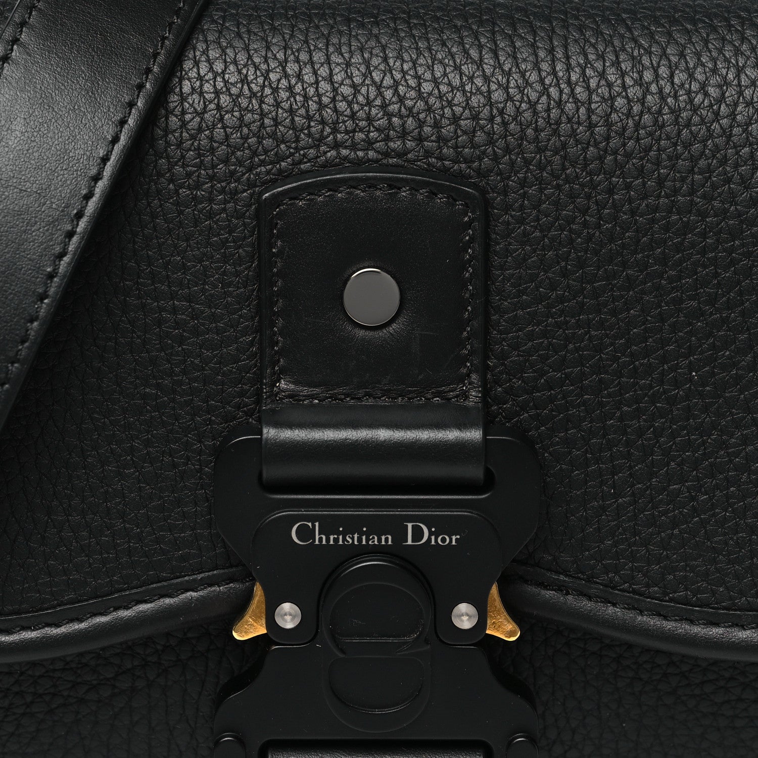 Christian Dior Grained Calfskin Mini Gallop Bag With Strap Black 8 of 10