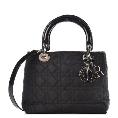 Christian Dior Nylon Cannage Medium Lady Dior Black 1 of 7