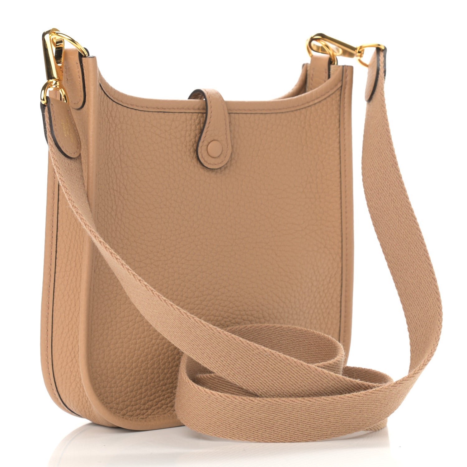 Hermes Taurillon Clemence Amazone Evelyne TPM Chai 3 of 11