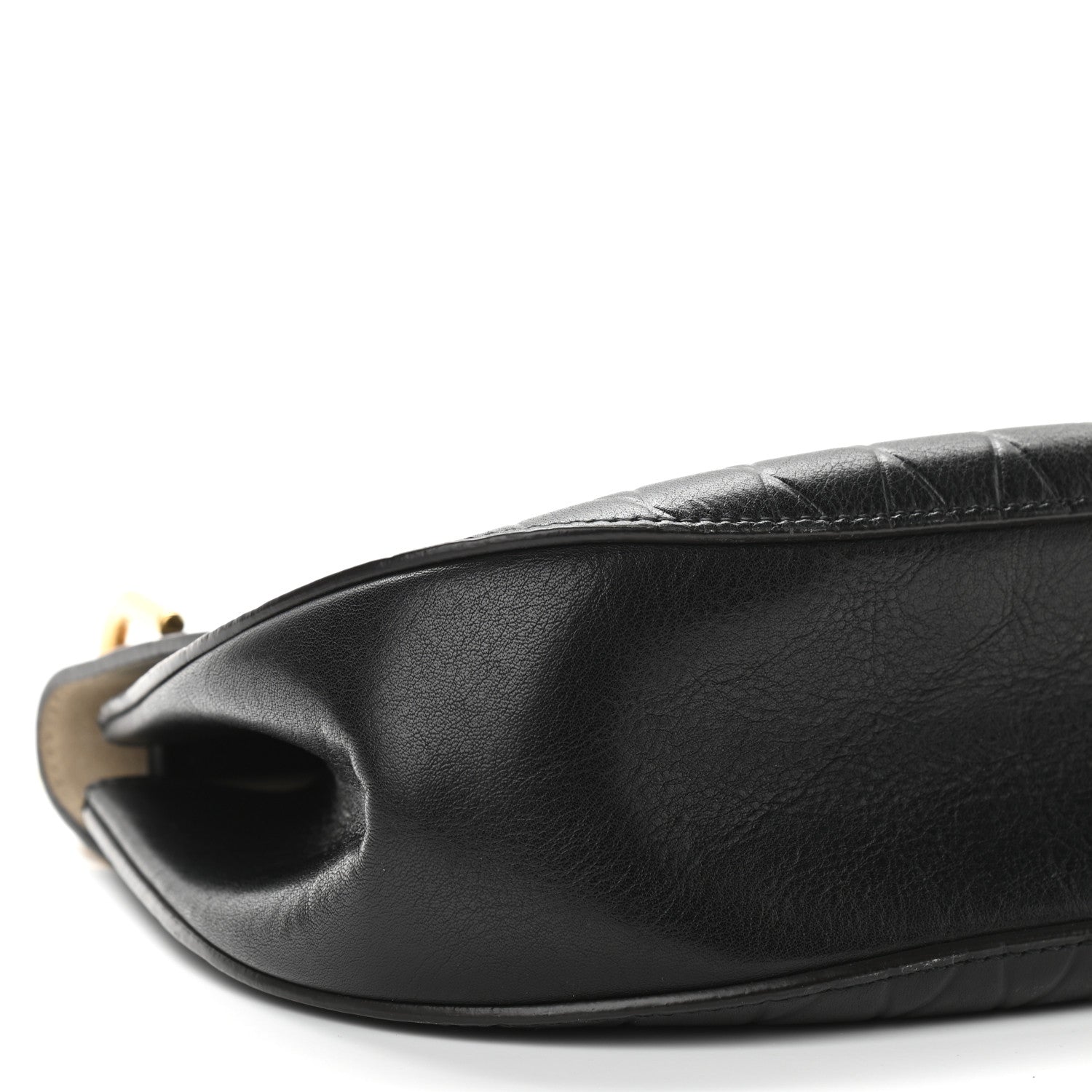 Chloe Calfskin Diamond Embossed Drew Shoulder Bag Black 5 of 10