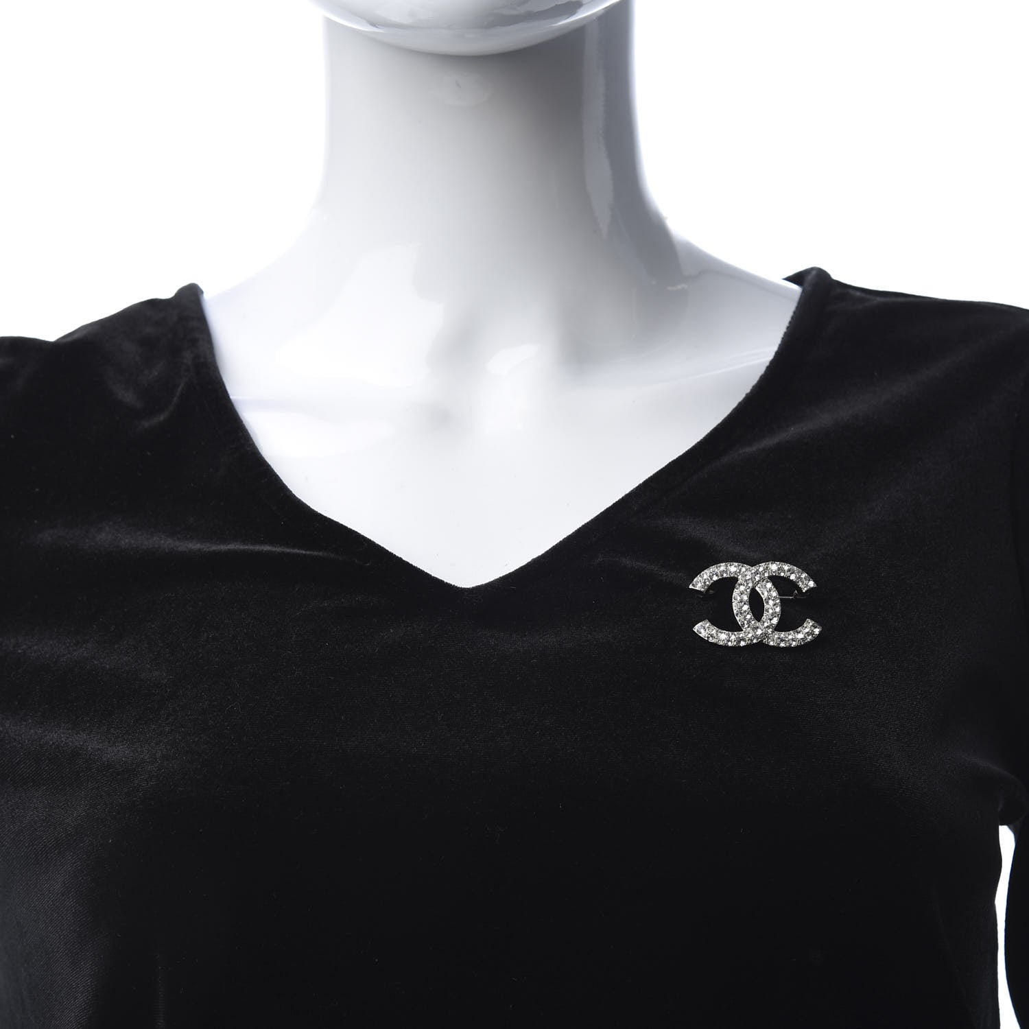 Chanel Crystal Palais Garnier CC Brooch Gold 2 of 5