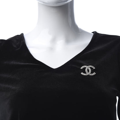 Chanel Crystal Palais Garnier CC Brooch Gold 2 of 5