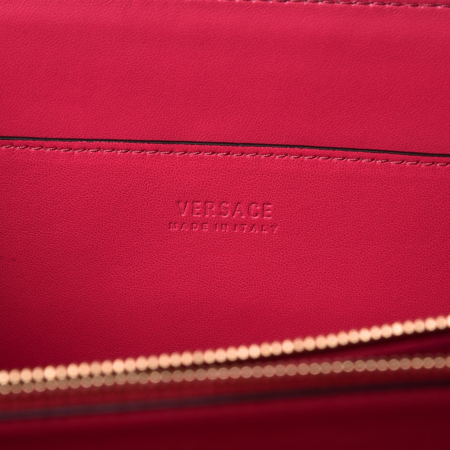 Versace Calfskin Medium DV One Satchel Pink Red 7 of 7