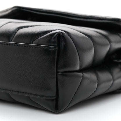 Saint Laurent Calfskin Y Quilted Monogram Toy Loulou Crossbody Bag Black 8 of 8