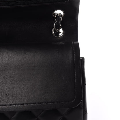 Chanel Lambskin Quilted Jumbo Double Flap Black 14 of 15