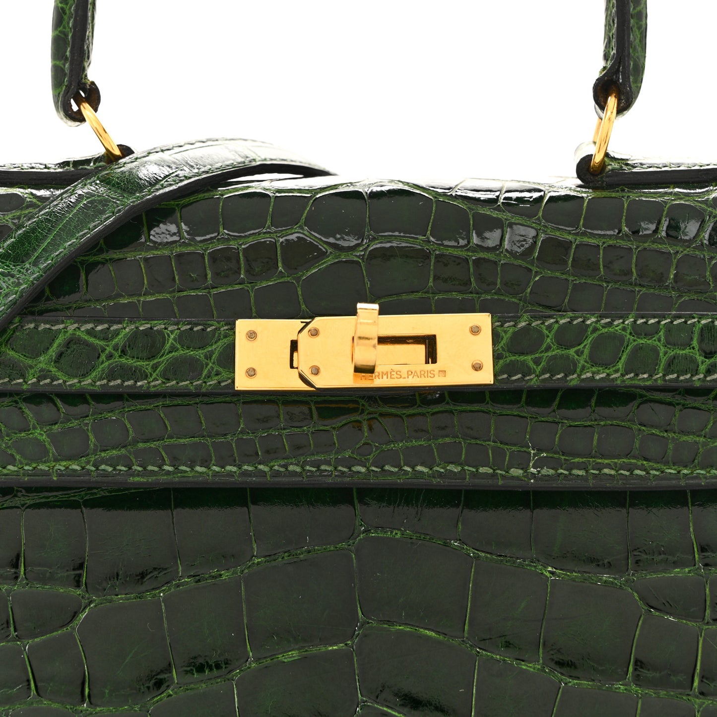 Alligator Mini Kelly Sellier 20 Vert Fonce