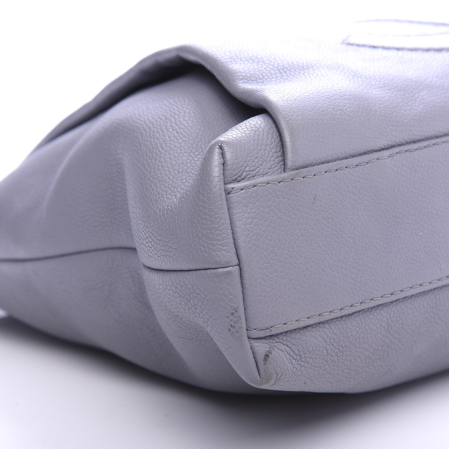 Chanel Caviar Large CC Tuck Tote Grey 6 of 11