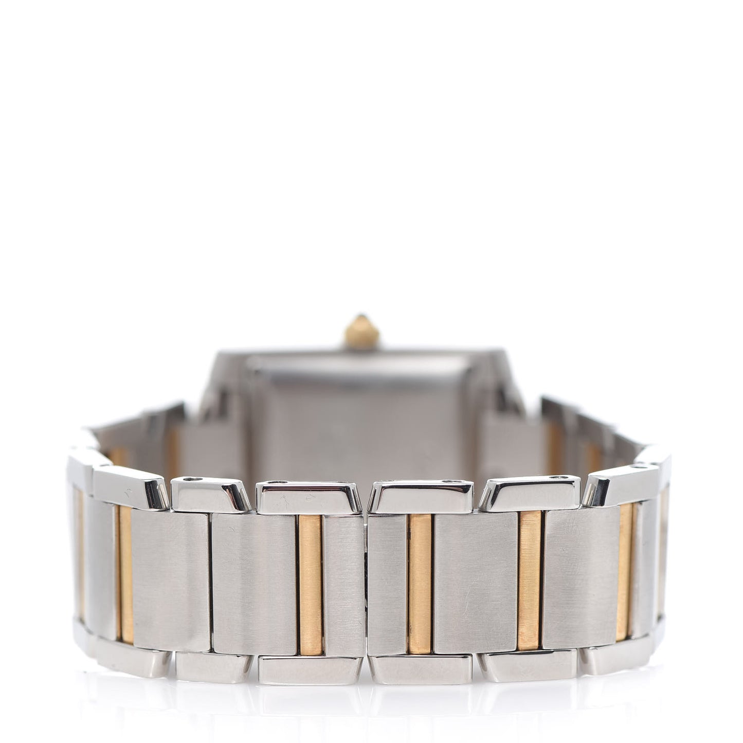 Stainless Steel 18K Yellow Gold 28mm Tank Francaise Automatic Watch