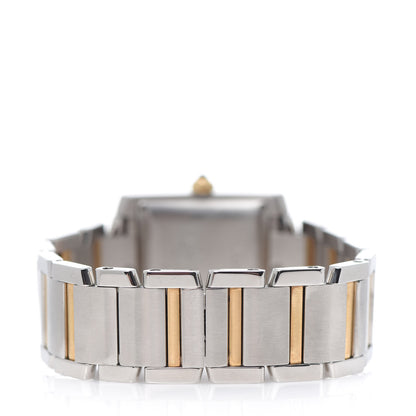 Cartier Stainless Steel 18K Yellow Gold 28mm Tank Francaise Automatic Watch 4 of 8