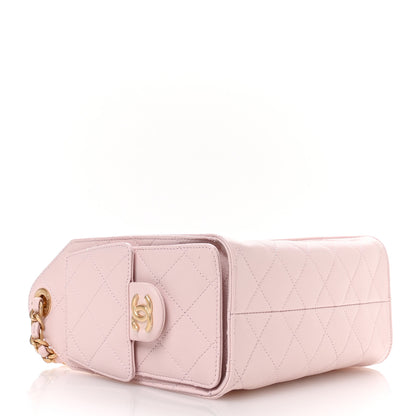 Chanel Caviar Quilted Mini Chanel 25 Handbag Light Pink 4 of 11
