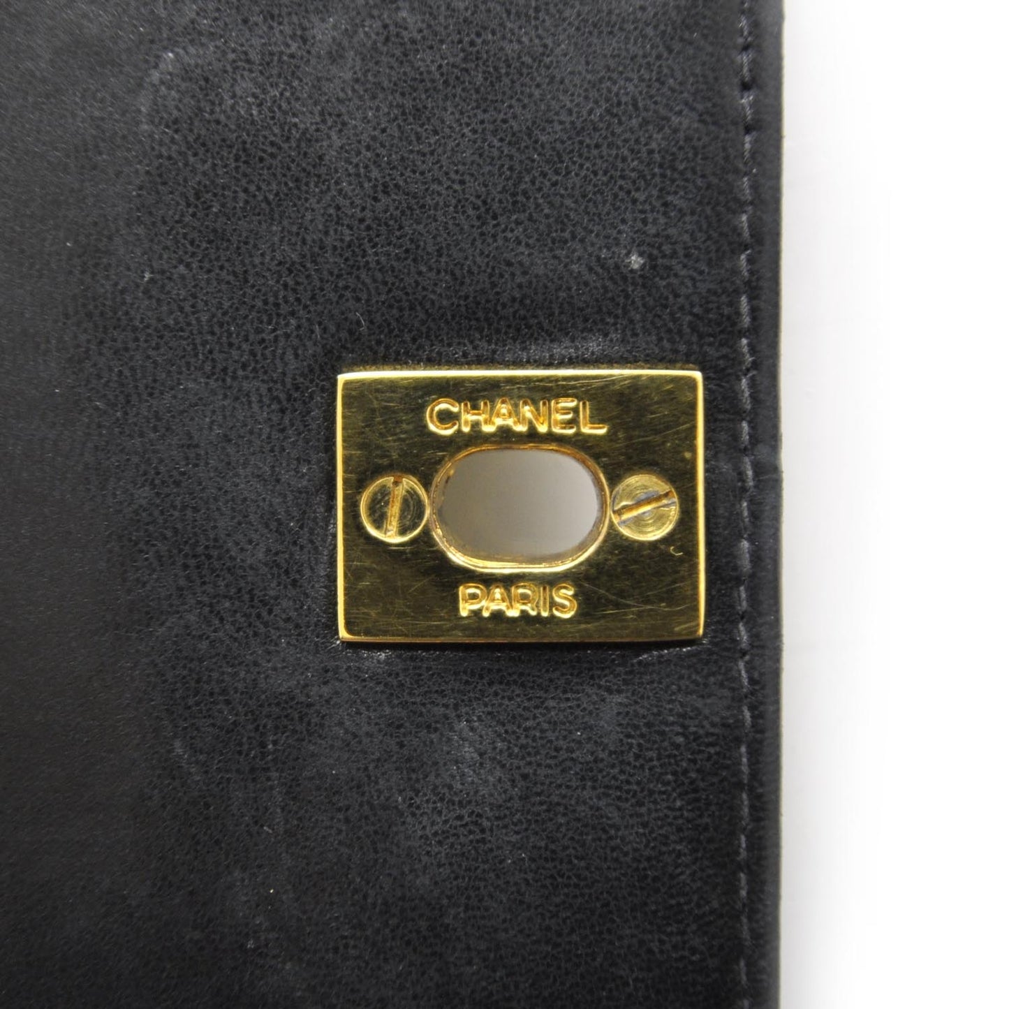 Lambskin Quilted Small Flap Black GHW