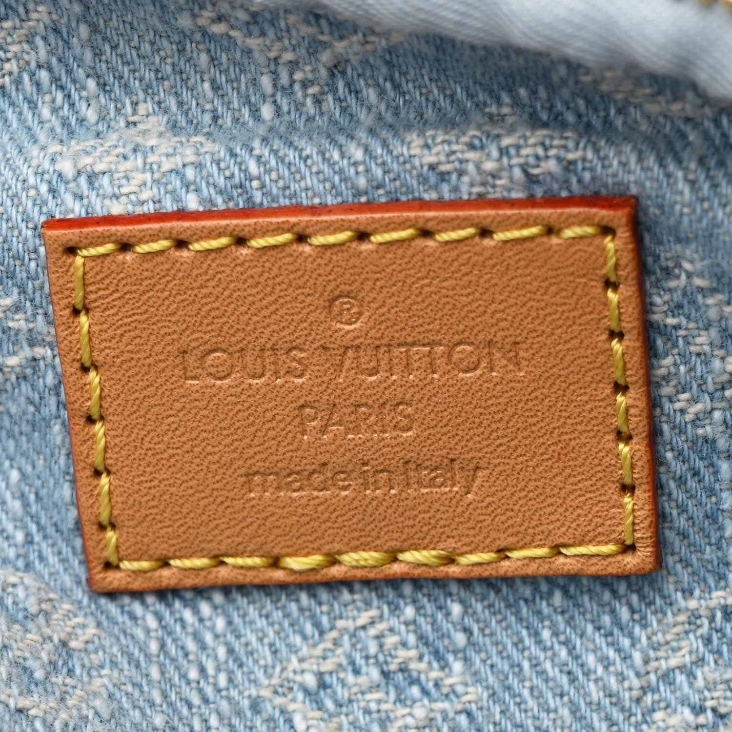 Louis Vuitton Monogram Denim Mini Bumbag Sky Blue 6 of 10