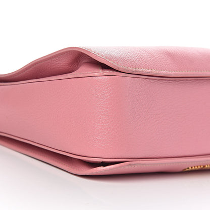 Miu Miu Goatskin Madras Shopping Tote Rosa 11 of 22