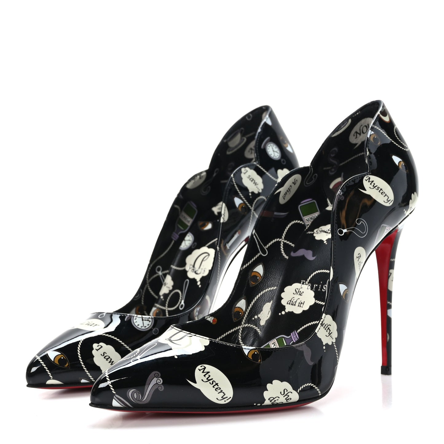 Patent Weapons Hot Chick 100 Pumps 39.5 Black Multicolor