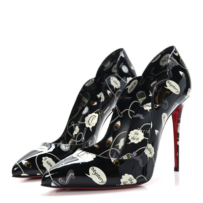 Christian Louboutin Patent Weapons Hot Chick 100 Pumps 39.5 Black Multicolor 3 of 7