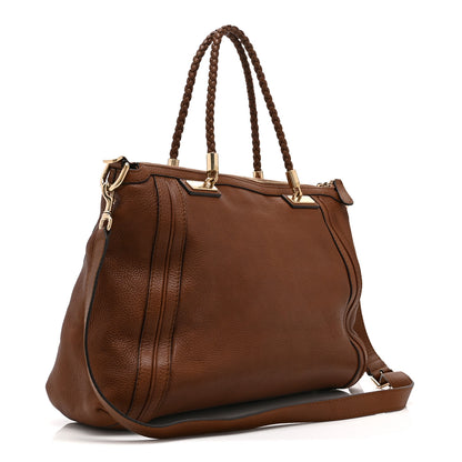 Gucci Cellarius Calfskin Large Bella Top Handle Bag Cuir 3 of 12