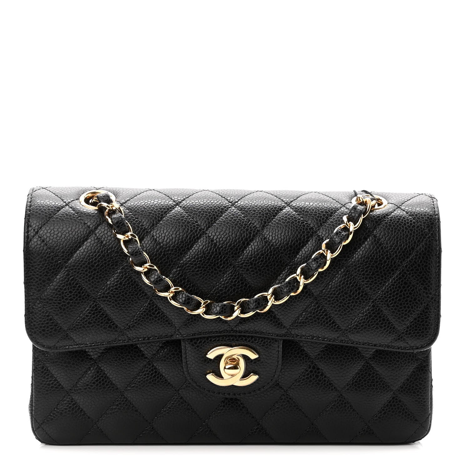 Chanel Caviar Quilted Small Double Flap Black 1 of 11
