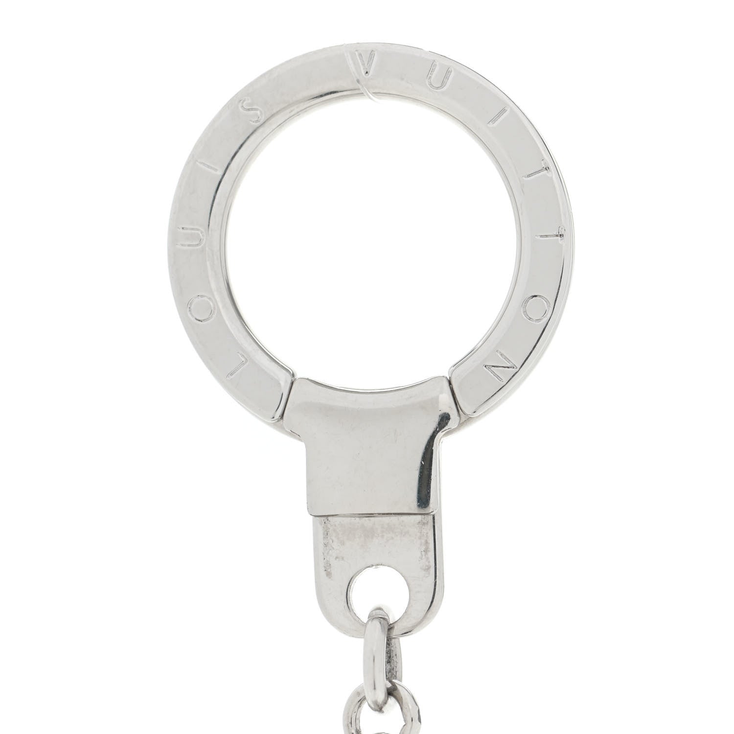 Louis Vuitton Fleur De Monogram Bag Charm Chain Silver 3 of 5
