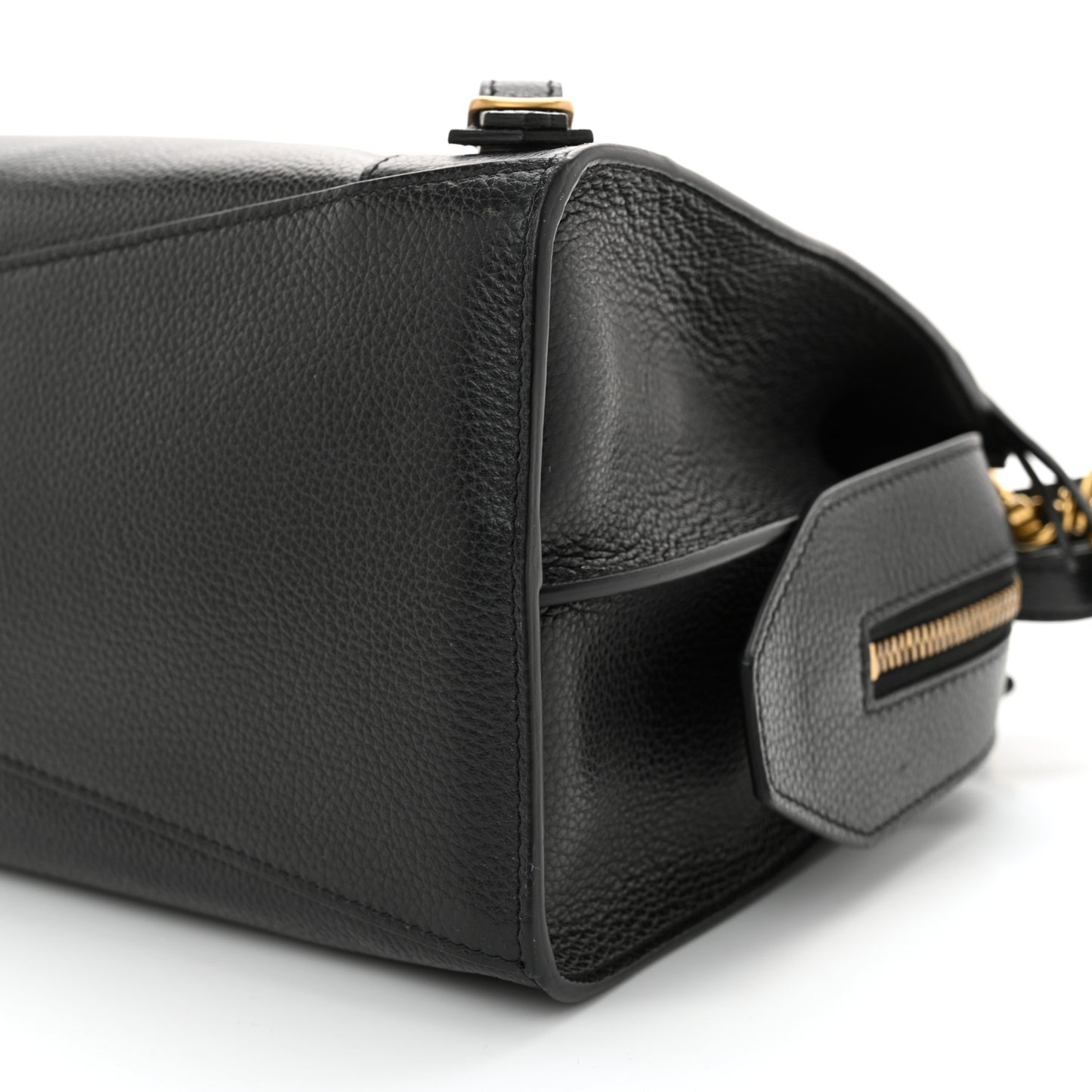Grained Calfskin Neo Classic Gold Hardware S City Black