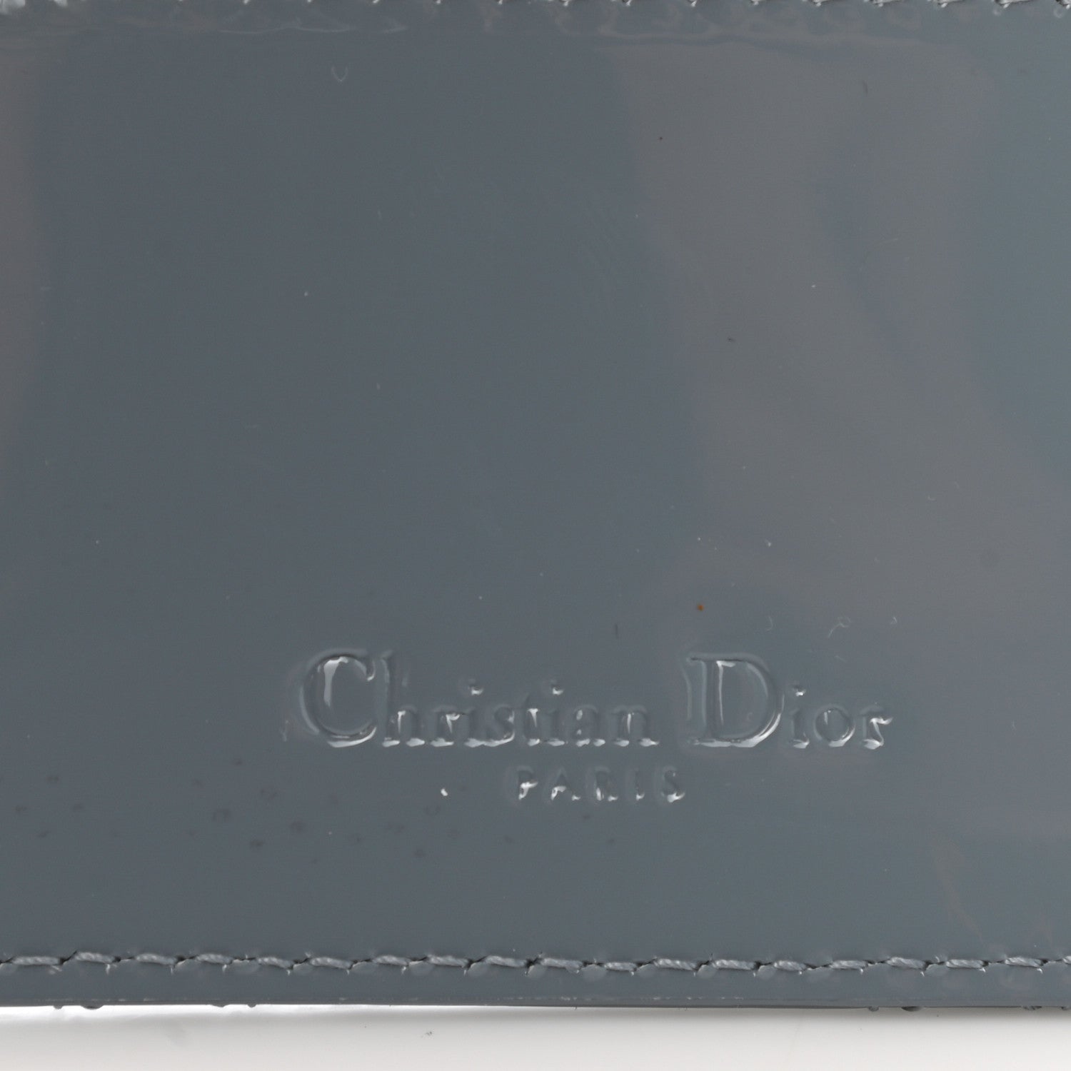 Christian Dior Patent Cannage Lady Dior Card Holder Cloud Blue 6 of 9