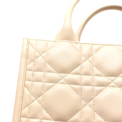 Christian Dior Calfskin Macrocannage Small Book Tote Taupe 11 of 11