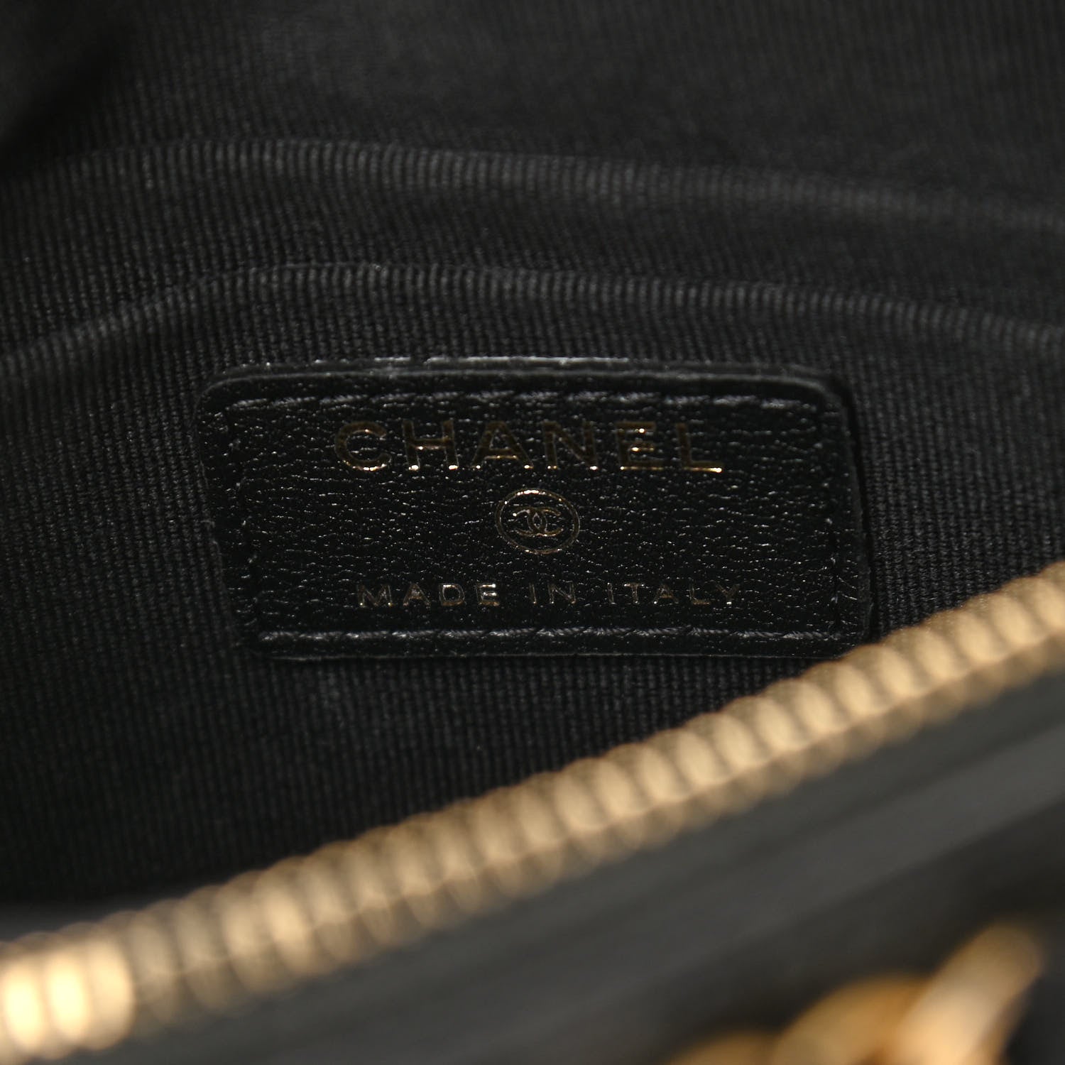Chanel Nylon Grosgrain Quilted Lifestyle Clutch with Chain Black 6 of 11