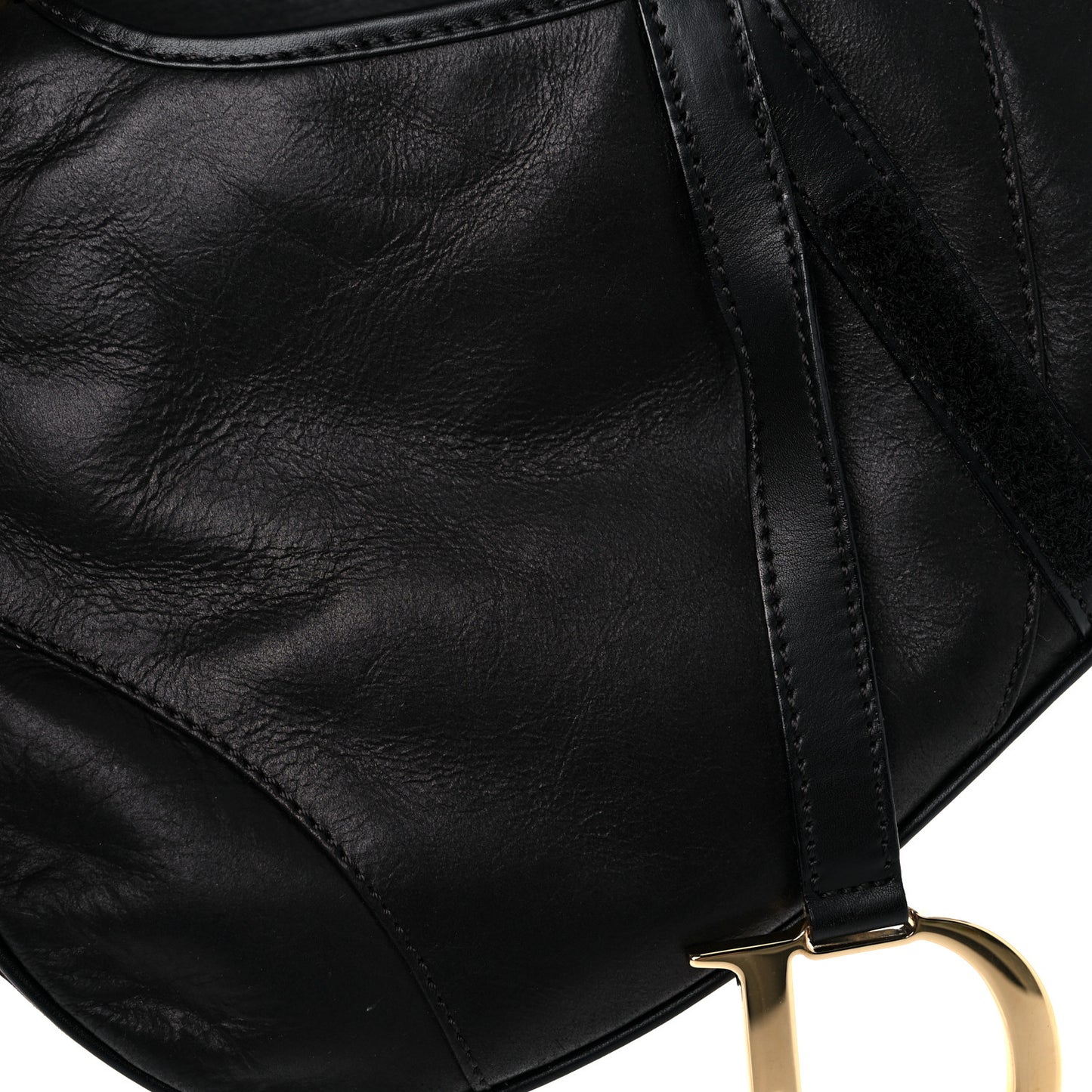 Calfskin Saddle Bag Black