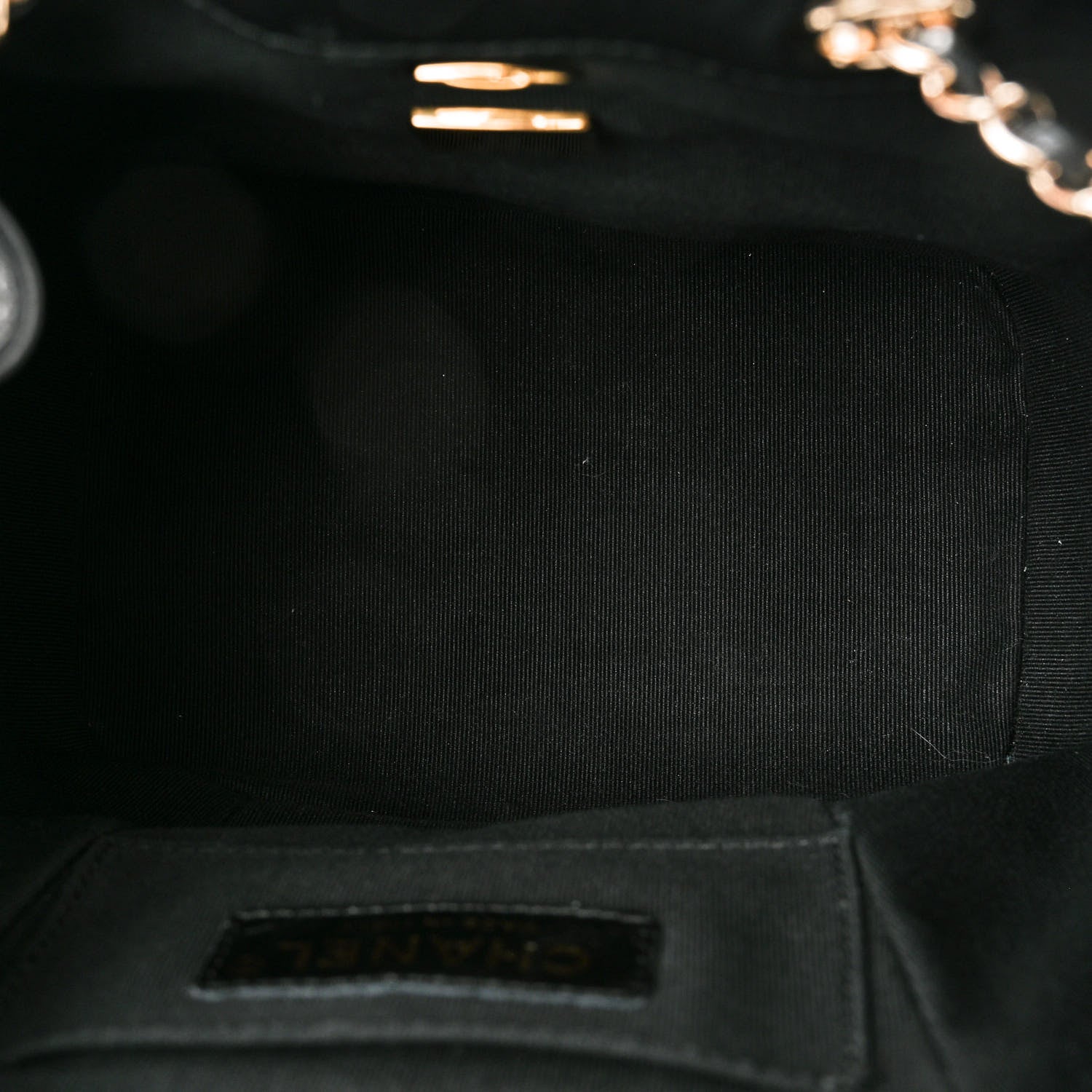 Chanel Glazed Aged Calfskin Quilted Small Duma Drawstring Backpack Black 5 of 10