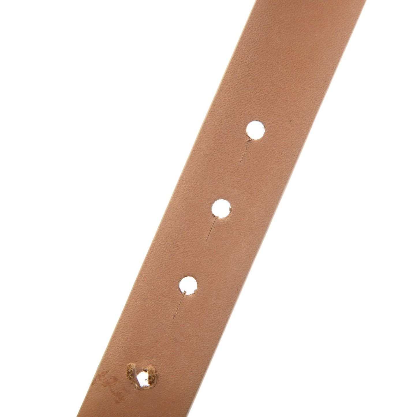 Calfskin Pearl Crystal CC Belt 90 36 Ivory
