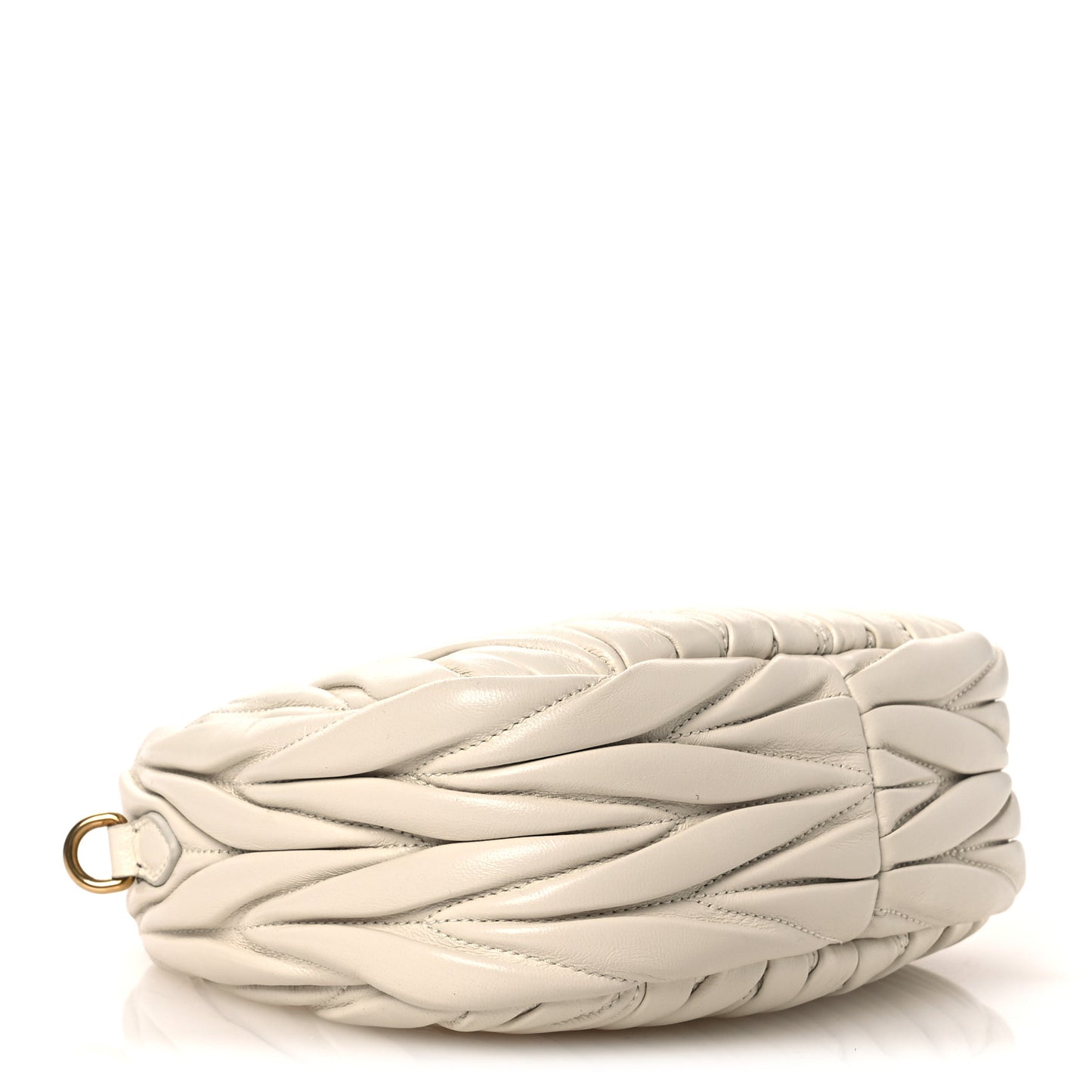 Nappa Matelasse Mini Wander Hobo White