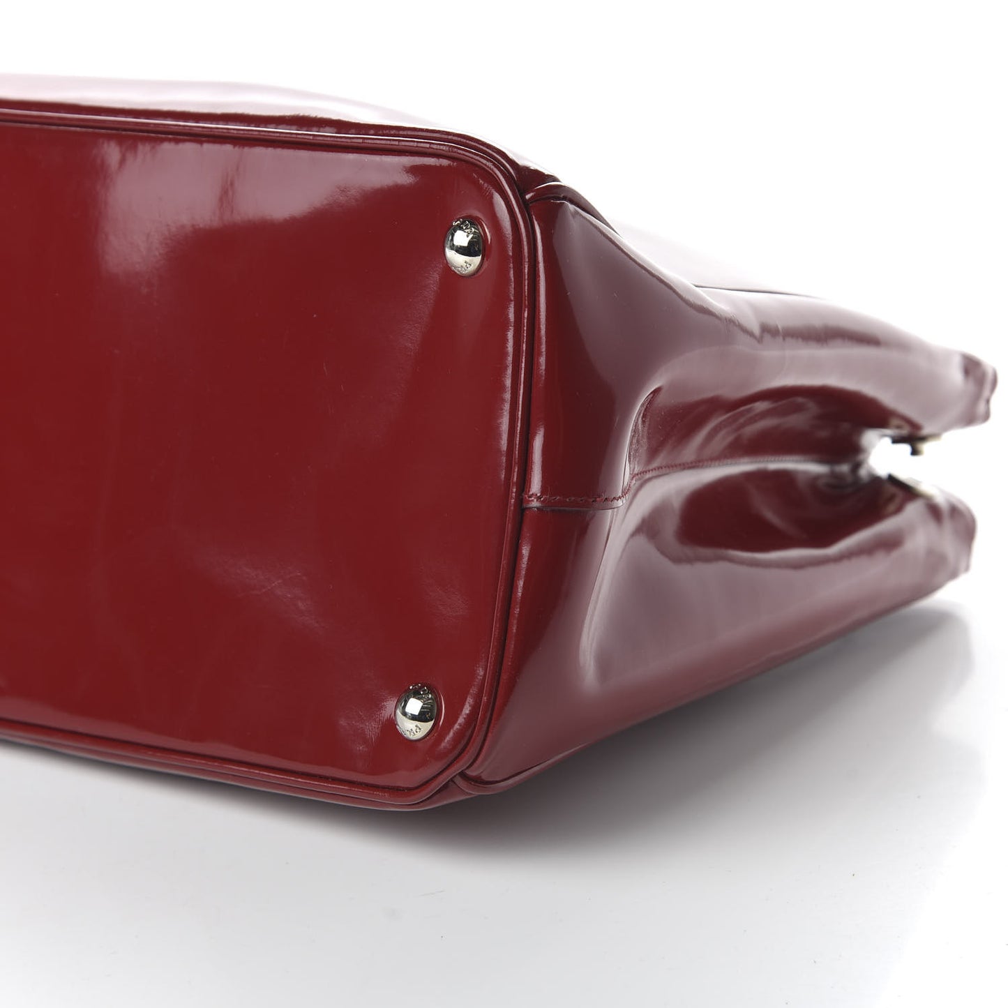 Spazzolato Large Double Zip Tote Scarlatto Rubino