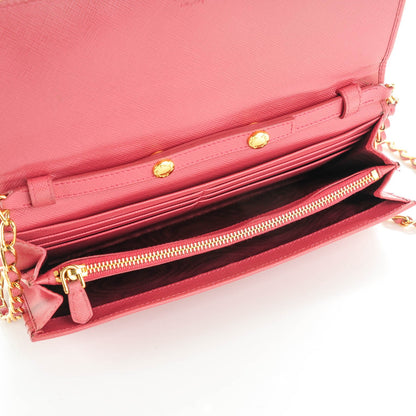 Prada Saffiano Metal Oro Chain Wallet Tamaris 5 of 9